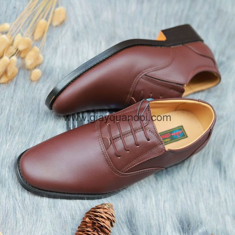 Giày Sĩ Quan Quân Đội Cấp Tướng Màu Nâu 535