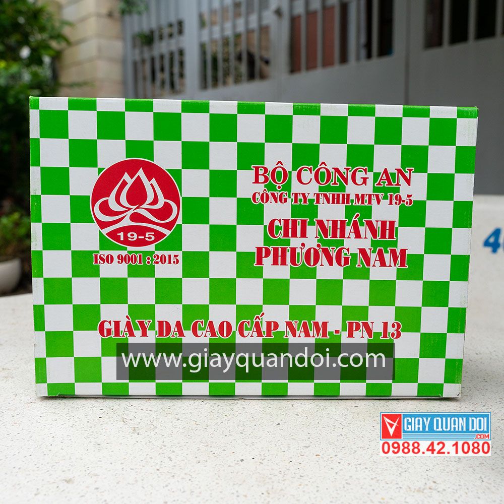 Giày Sĩ Quan Công An Cấp Tướng PN13 Công Ty 19/5 BCA
