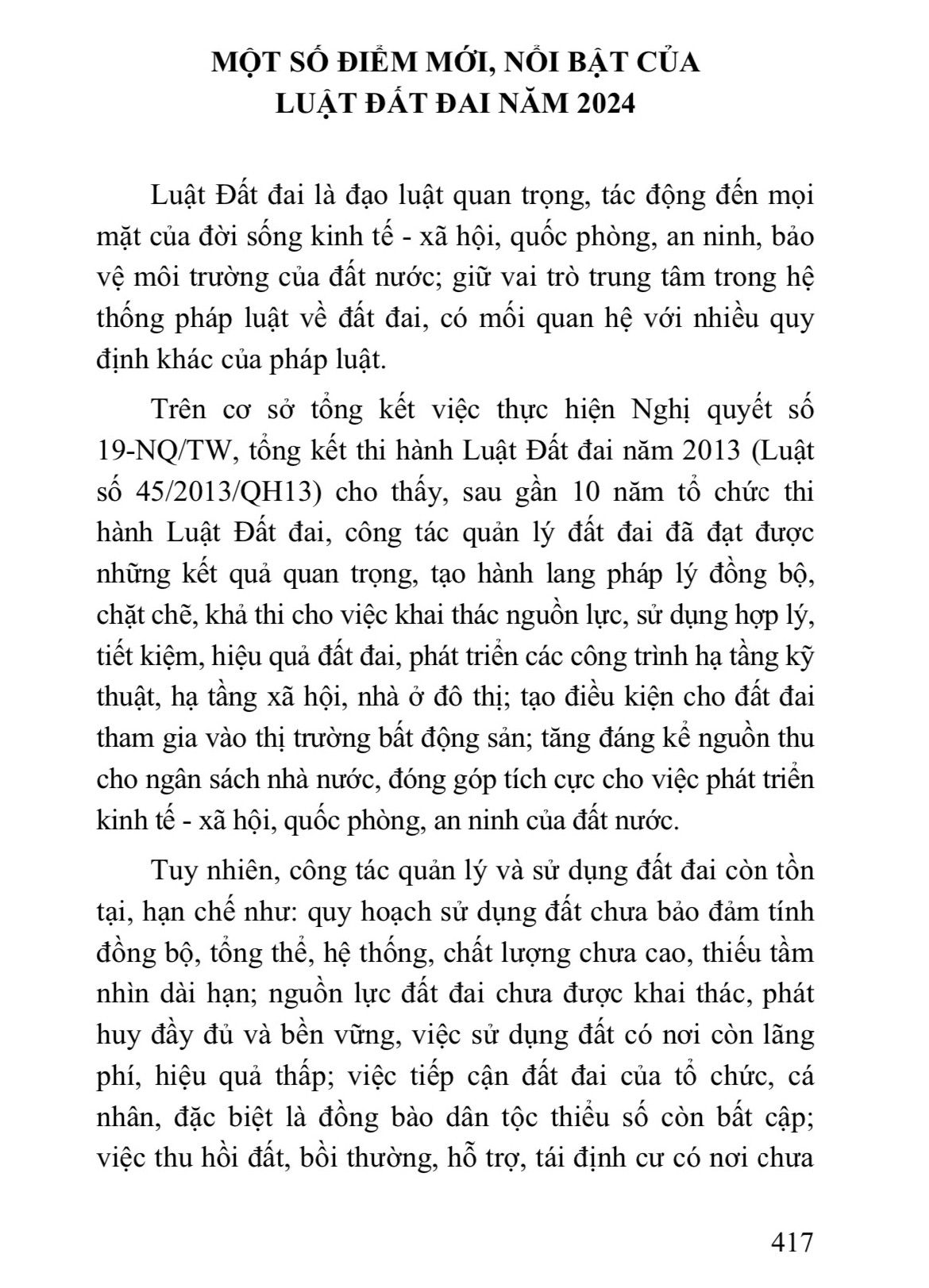 Sách Luật Đất đai và những điểm mới 2024