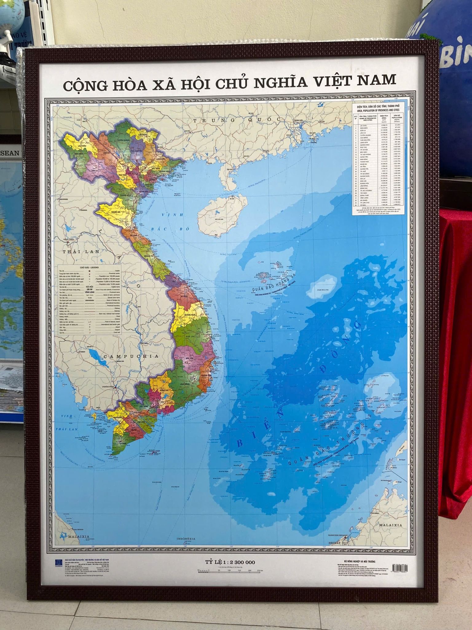 Bản đồ Việt Nam 34 ĐVHC mới 2025