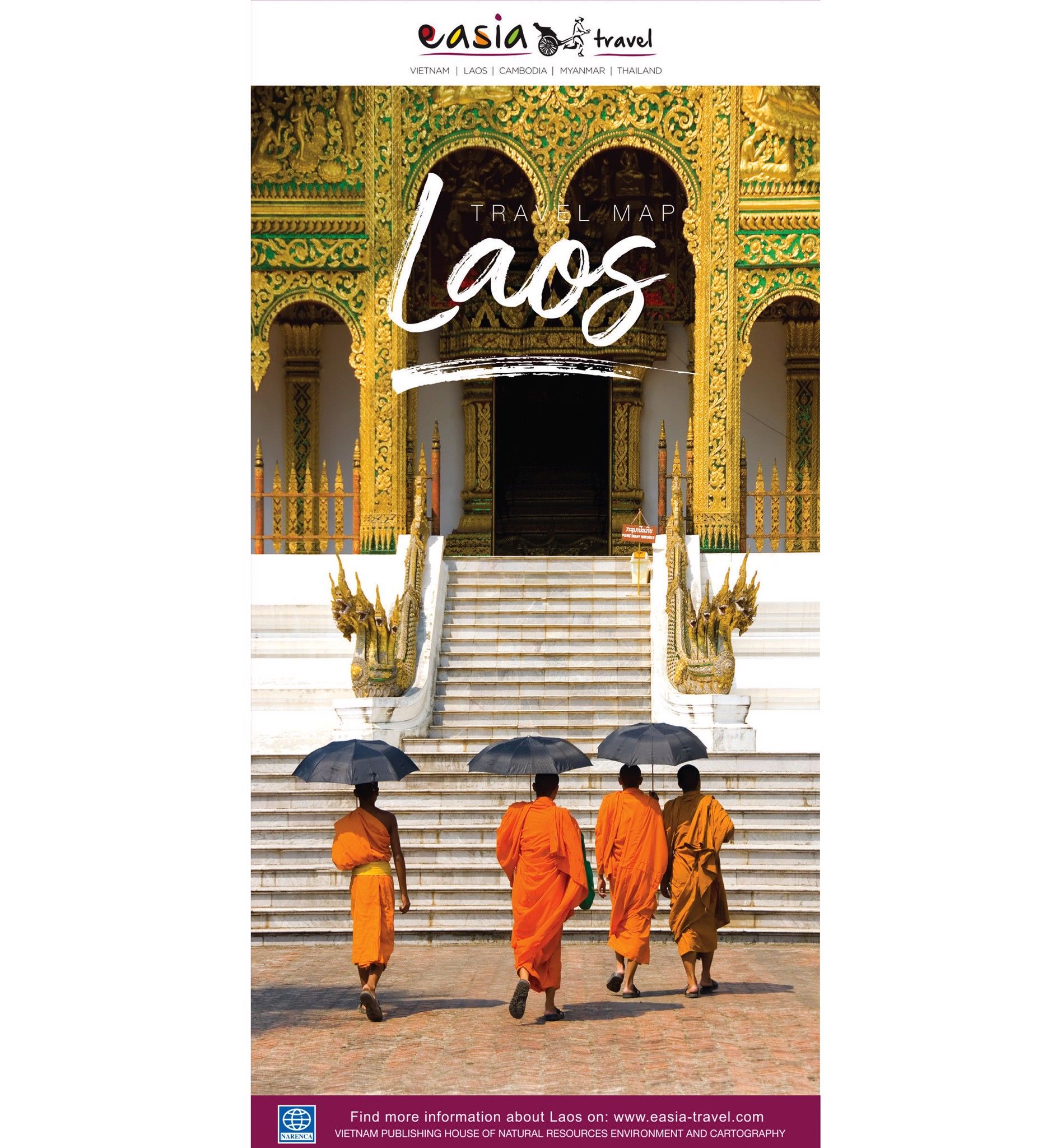 Bản đồ Du lịch Miền Á Đông - du lịch Lào