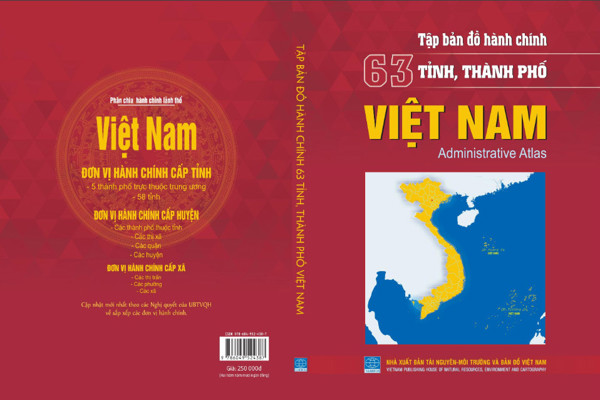 Tập bản đồ hành chính Việt Nam 63 tỉnh thành phố 2020