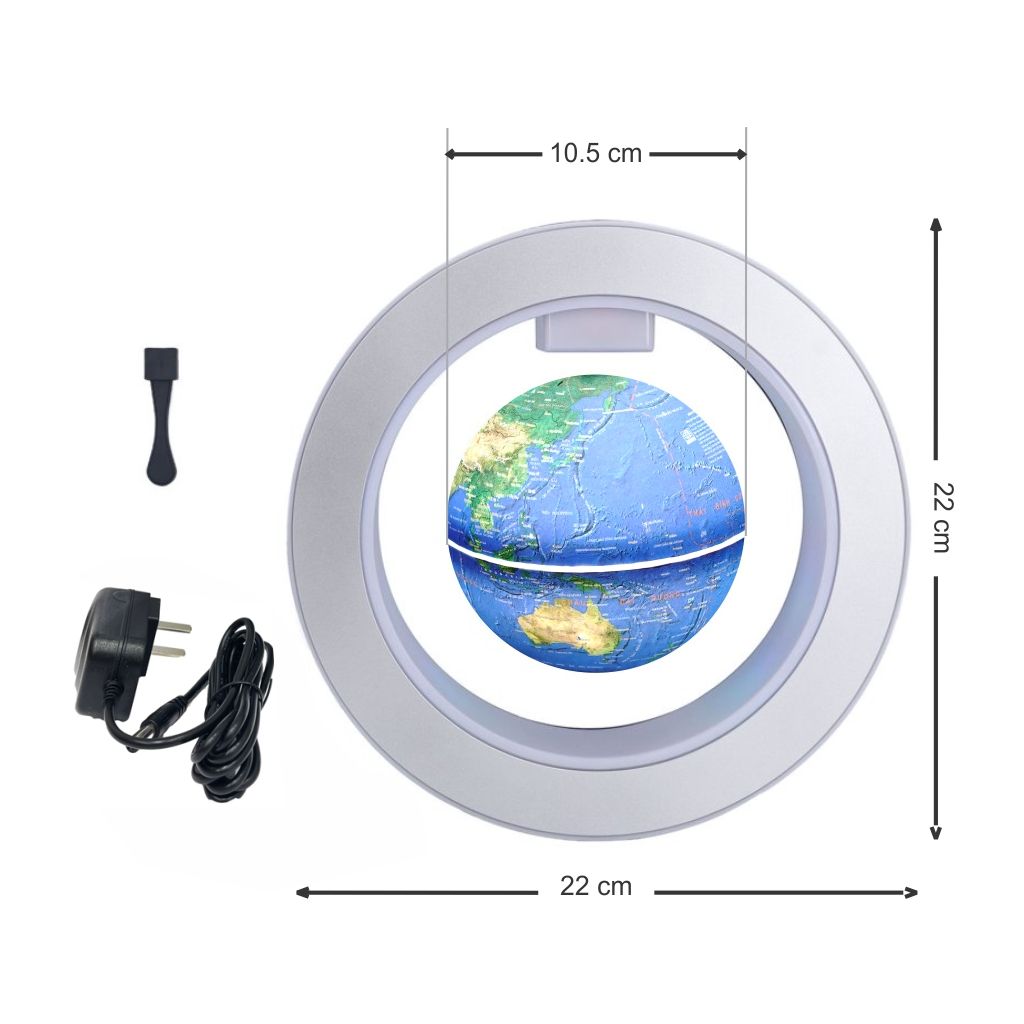 Quả địa cầu phi 10cm địa hình tiếng Việt