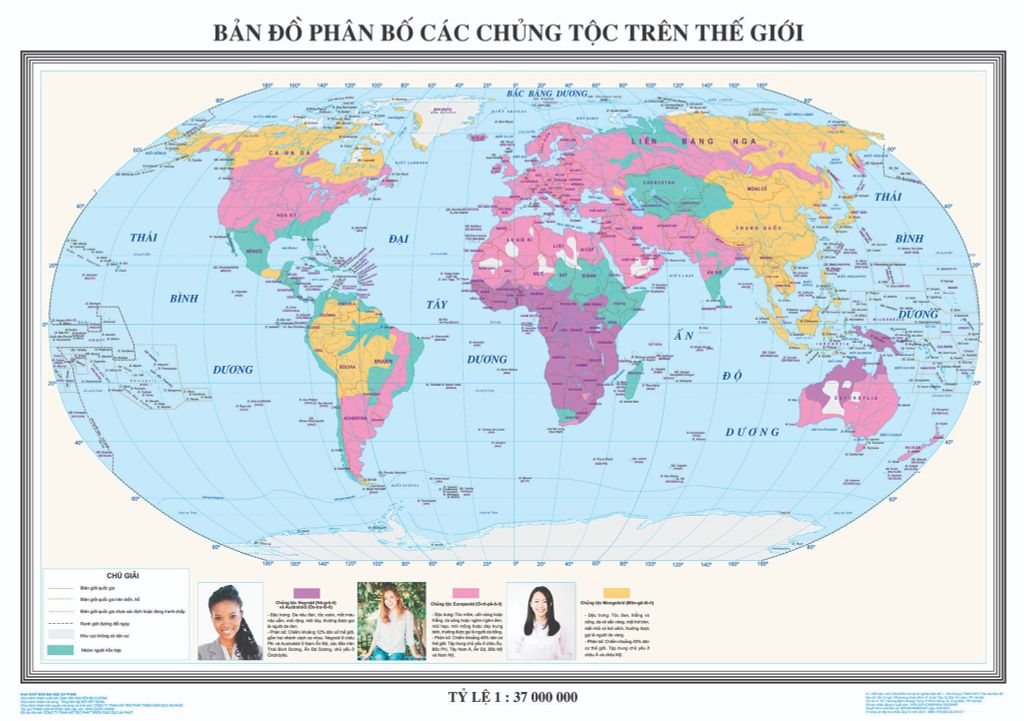 Bản đồ phân bố các chủng tộc trên thế giới