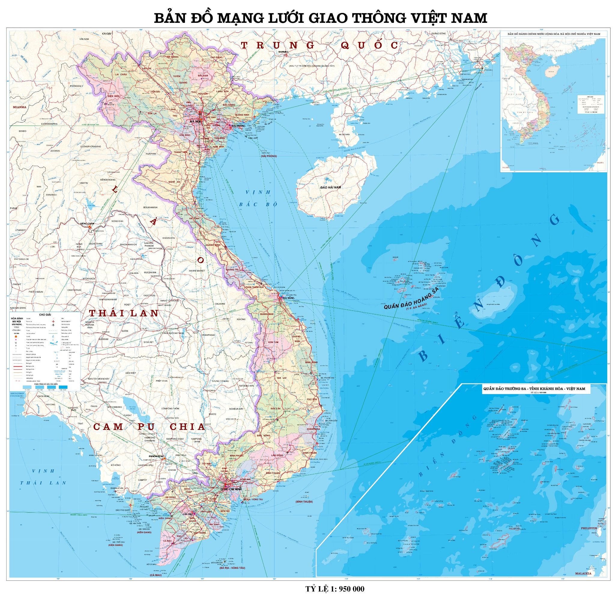 Bản đồ treo tường chuyên ngành