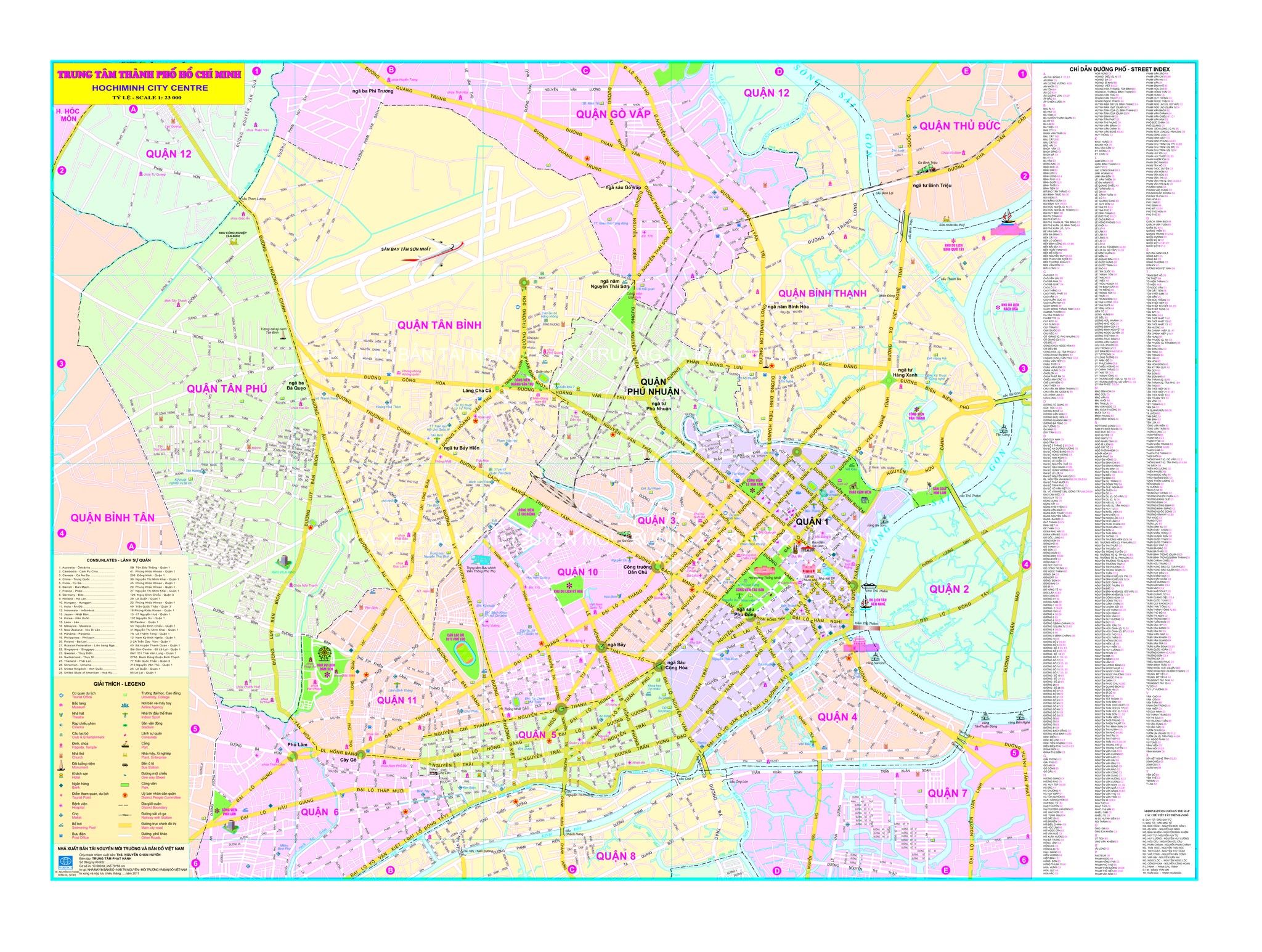 Bản đồ du lịch Hồ Chí Minh WHERE