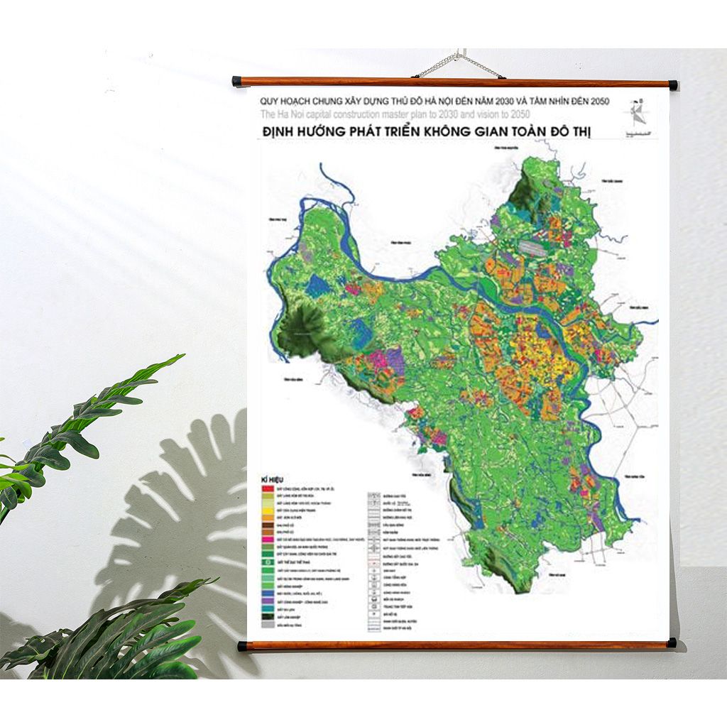 Bản đồ Quy hoạch chung Thủ đô Hà Nội đến năm 2030 và tầm nhìn đến năm 2050