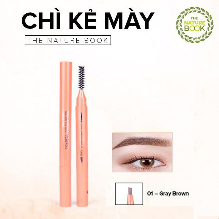  Chì Kẻ Mày The Nature Book Design Eyebrow Pencil 0.3g 