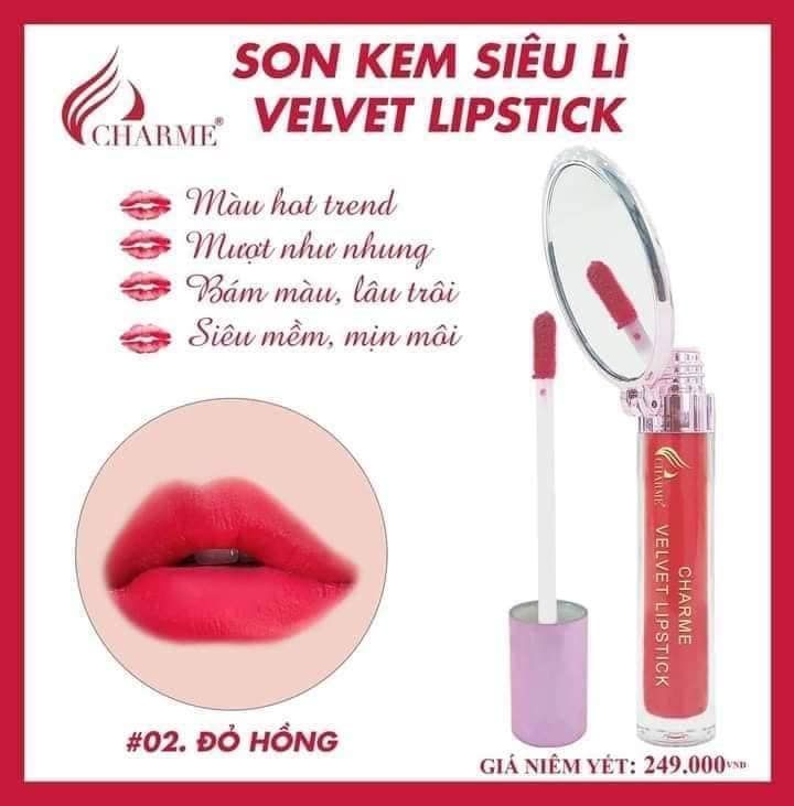  Son Kem Lì Charme Velvet Lipstick 