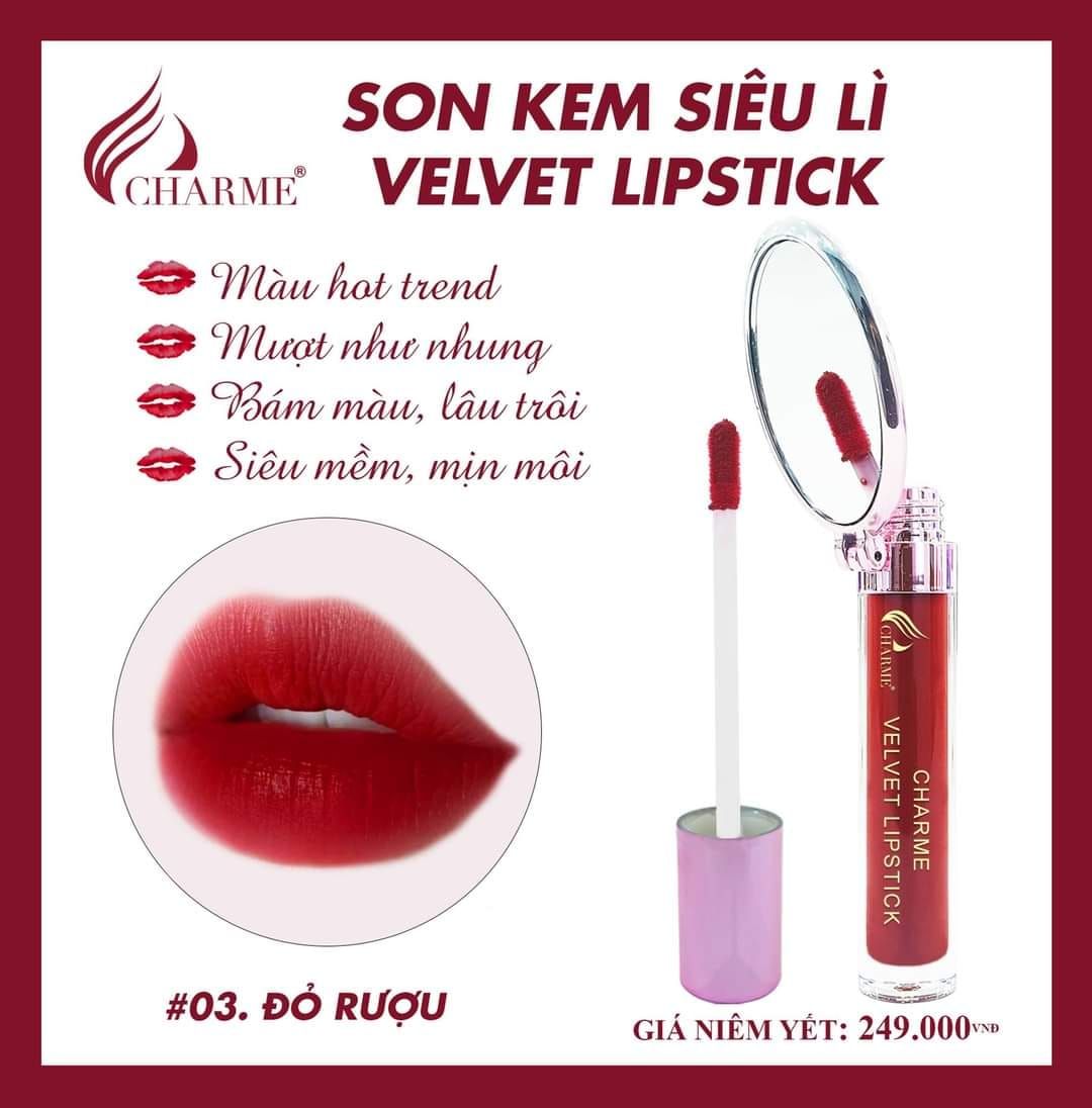  Son Kem Lì Charme Velvet Lipstick 