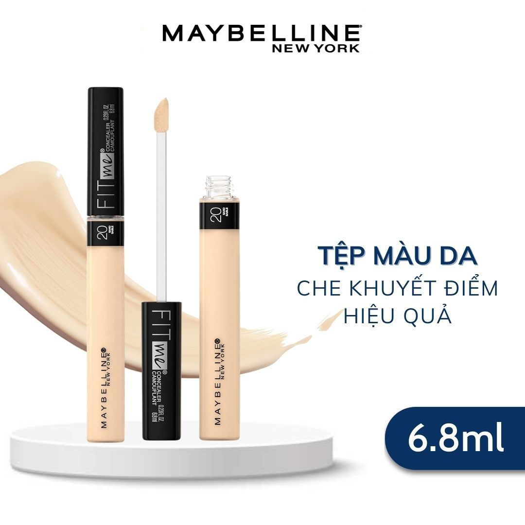  Kem Che Khuyết Điểm Maybelline Mịn Lì Fit Me Concealer 6.8ml 