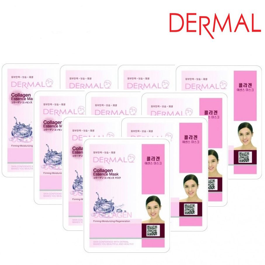  Mặt Nạ Dưỡng Da Tinh Chất Collagen Dermal - 10 Miếng 