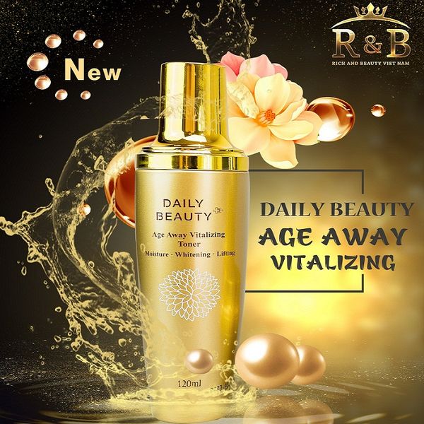 Nước hoa hồng Daily Beauty Age Away Vitalizing Toner 120ml