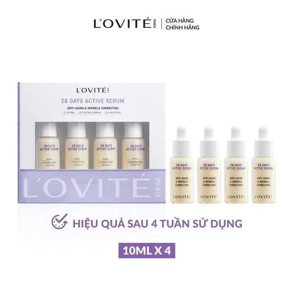 Serum chống lão hóa Lovite 28 Days Active Serum Anti-aging & Wrinkle Correcting 40ml