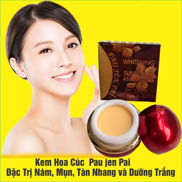 Kem Hoa Cúc Pau Jen Pai Giảm Nám, Tàn Nhang Chống Nắng Và Ngăn Ngừa Lão Hóa Ban Ngày 15g