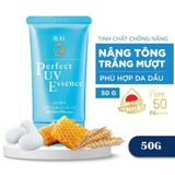  Tinh Chất Chống Nắng Senka Nâng Tông Sáng Mượt Da Dầu Perfect UV Essence SPF50+ PA++++ 50g 