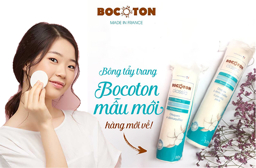  Bông Tẩy Trang BOCOTON Pháp 100 Miếng 