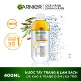  Nước Tẩy Trang Garnier Làm Sạch Sâu Lớp Trang Điểm Micellar Oil Infused Cleansing Water 400ml 