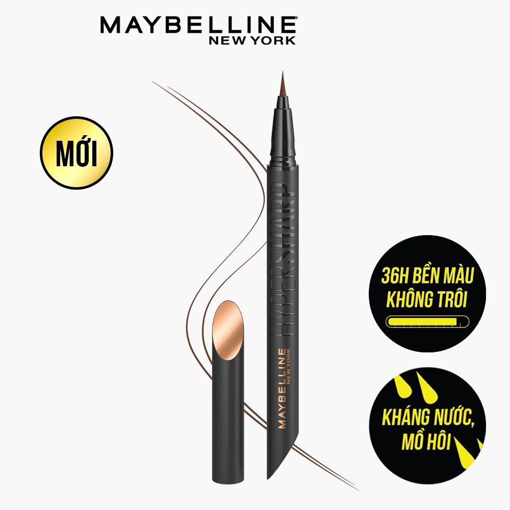  Bút Kẻ Mắt Nước Maybelline Sắc Mảnh Hyper Sharp Liner Extreme 0.4g 