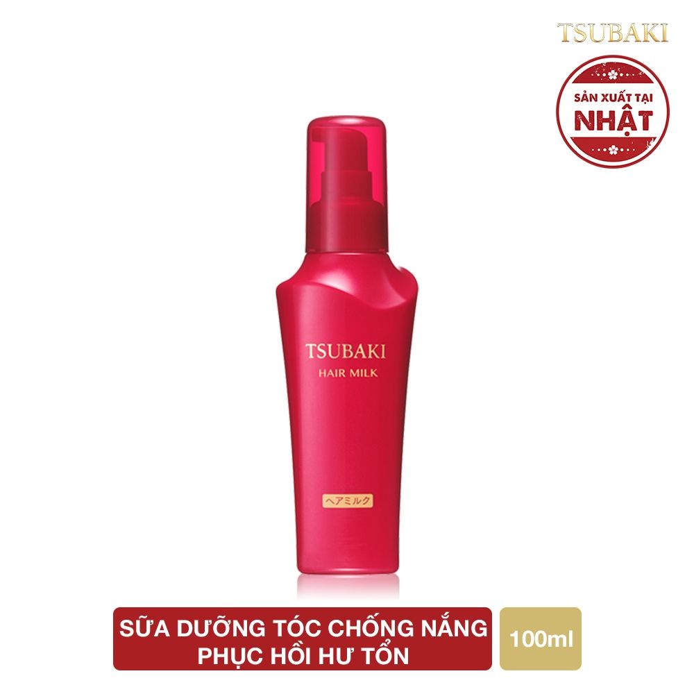  Sữa dưỡng tóc Tsubaki chống nắng phục hồi hư tổn Hair Milk 100ml 