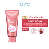  Sữa rửa mặt Senka dưỡng da sáng hồng Perfect Whip Berry Bright 100g 