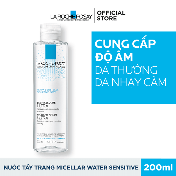 Nước Tẩy Trang Giàu Khoáng Cho Da Nhạy Cảm La Roche Posay Micellar Water 200ml