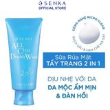  Sữa Rửa Mặt Senka Tẩy Trang 2 Trong 1 All Clear Double Wash 120g 