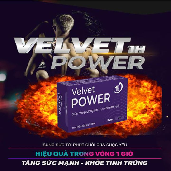  Thực Phẩm Tăng Cường Sinh Lý Nam Velvet Power 1 Hour Hauora 