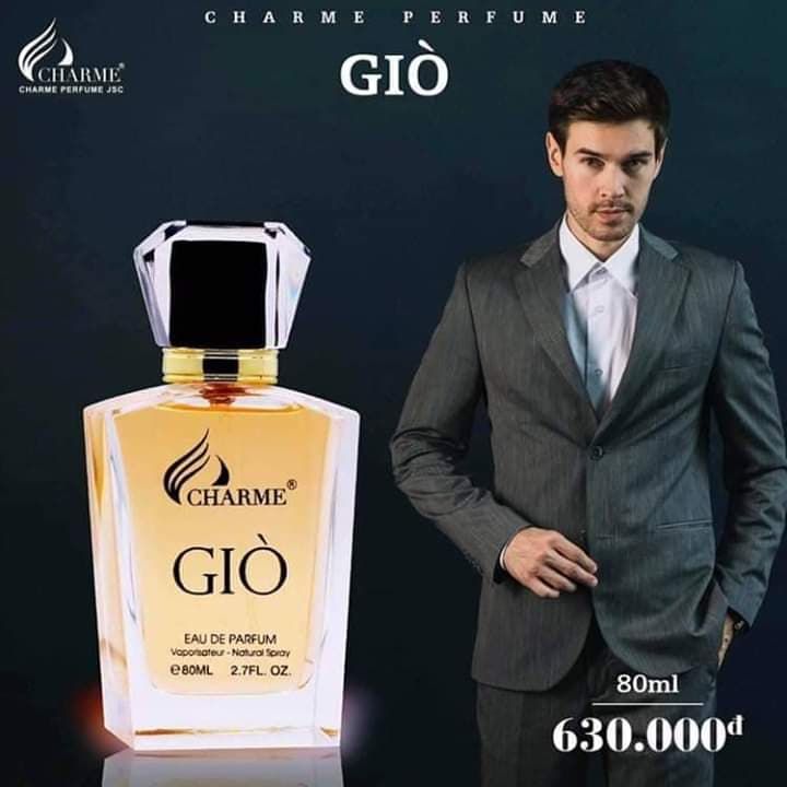  Nước Hoa Nam Charme Giò 80ml 