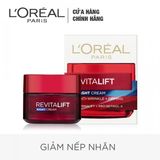  Kem Dưỡng Săn Chắc Da Và Giảm Nếp Nhăn Ban Đêm Loreal Revitalift 50ml 