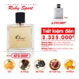  Nước Hoa Nam Charme Ruby Sport 50ml (Chai ko hộp) 