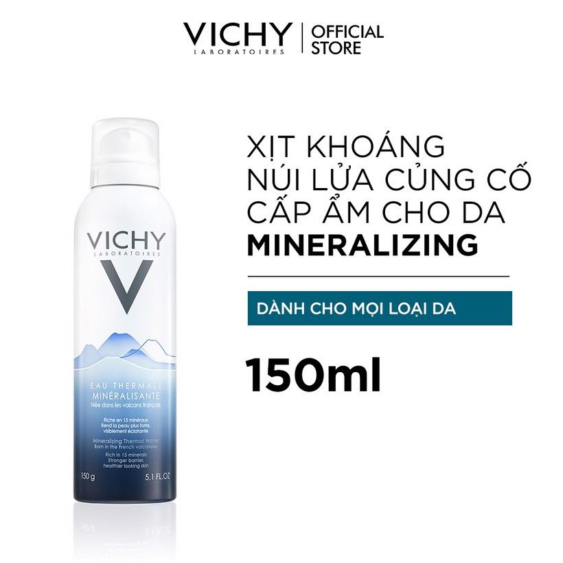  Xịt Khoáng Làm Dịu Vichy Mineralizing Thermal Water 300ml 