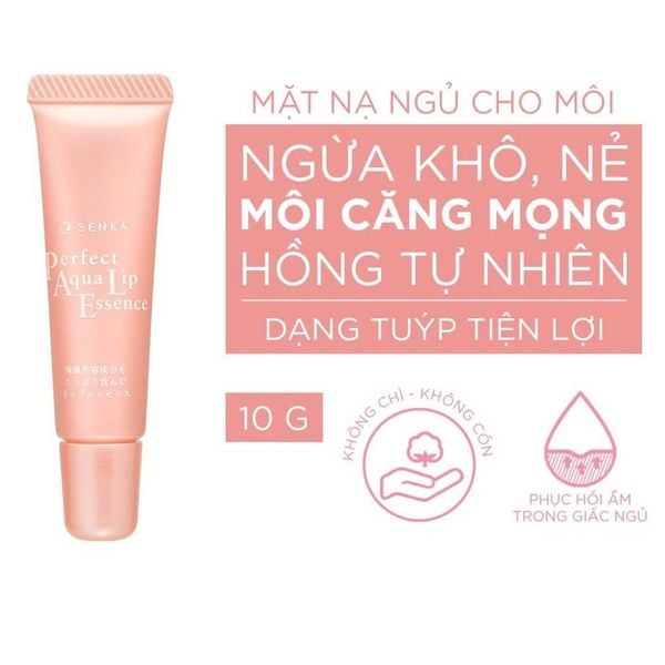 Tinh Chất Dưỡng Môi Senka Cấp Ẩm Perfect Aqua Lip Essence 10g