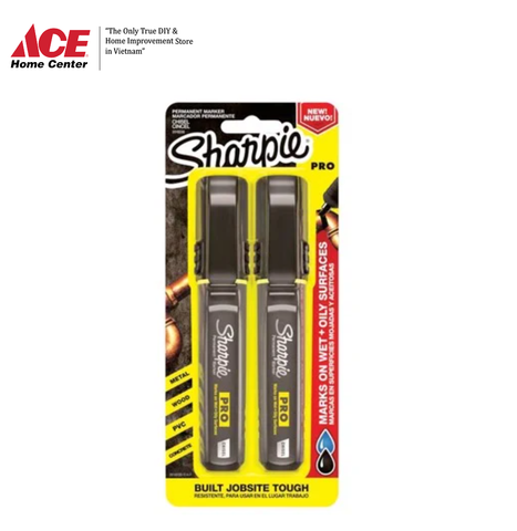 HỘP 2 BÚT ĐÁNH DẤU MÀU ĐEN SHARPIE