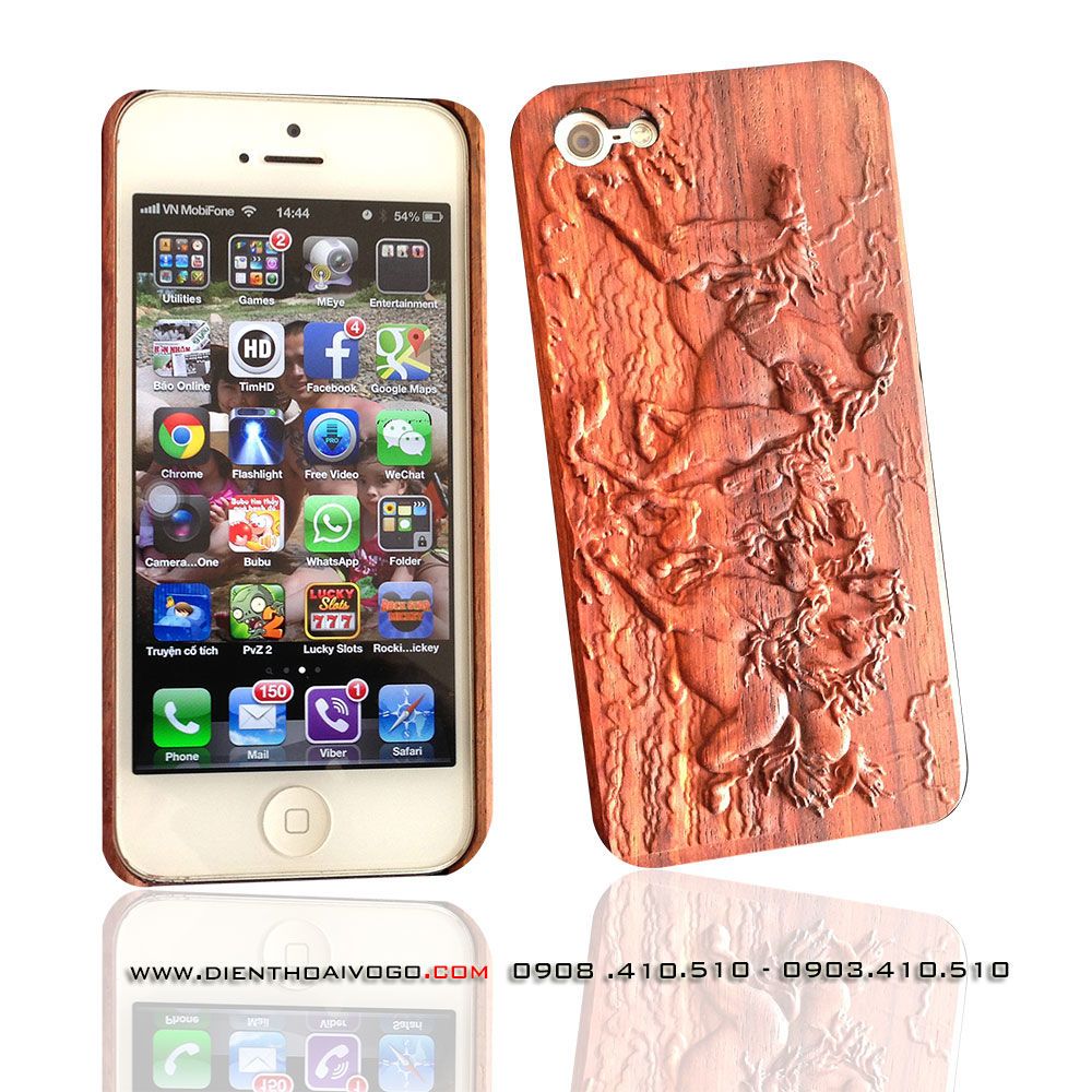  Case gỗ 3D Iphone5/5S 