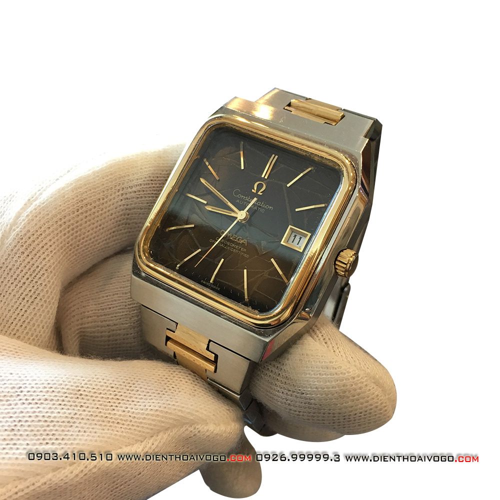  Đồng hồ điểm vàng 18k Omega 