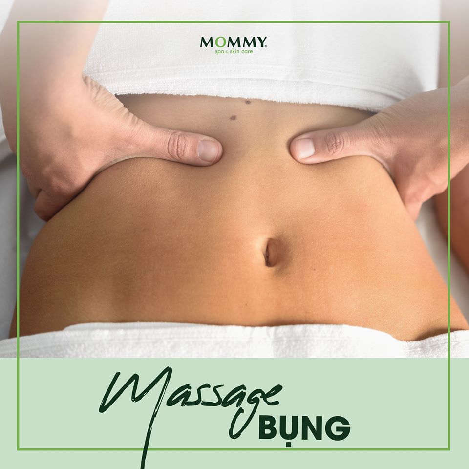 MASSAGE ĐẨY KHÍ BỤNG VỚI DẦU GỪNG VÀ ĐÁ NÓNG