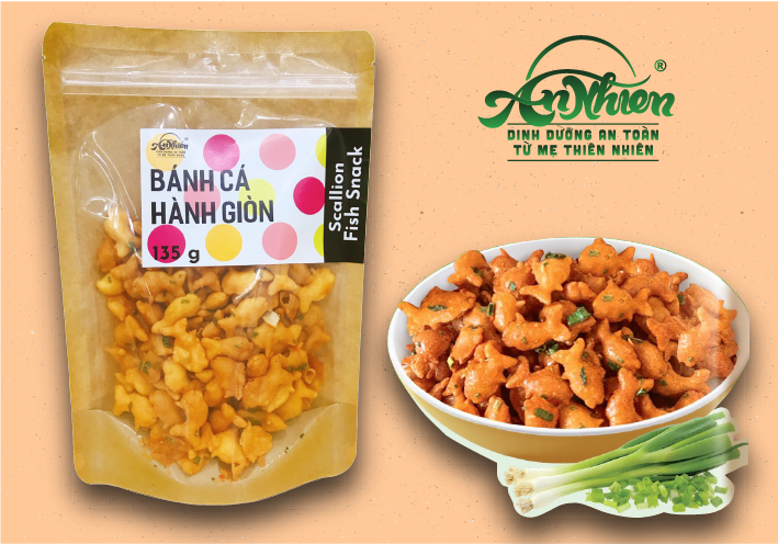 Bánh cá hành giòn (Scallion fish snack)