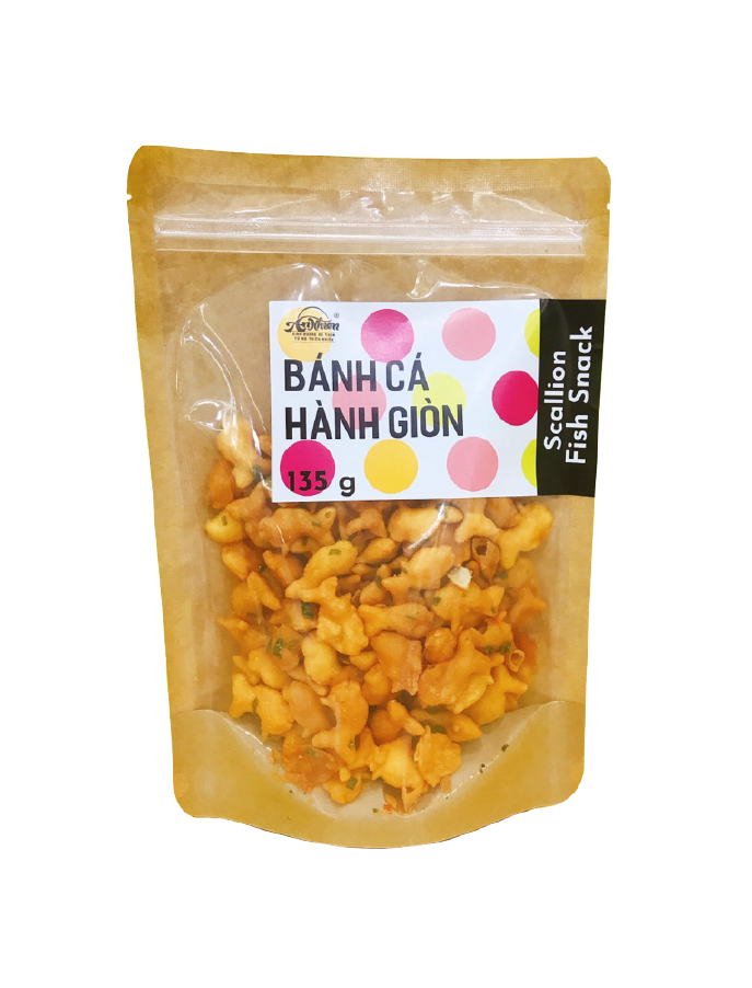 Bánh cá hành giòn (Scallion fish snack)