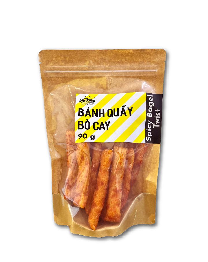 Bánh quẩy bò cay (Spicy bagel twist)