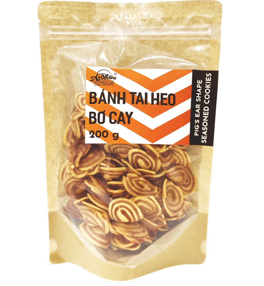 Bánh tai heo bơ cay (Pig's ear shape seasoned cookies)