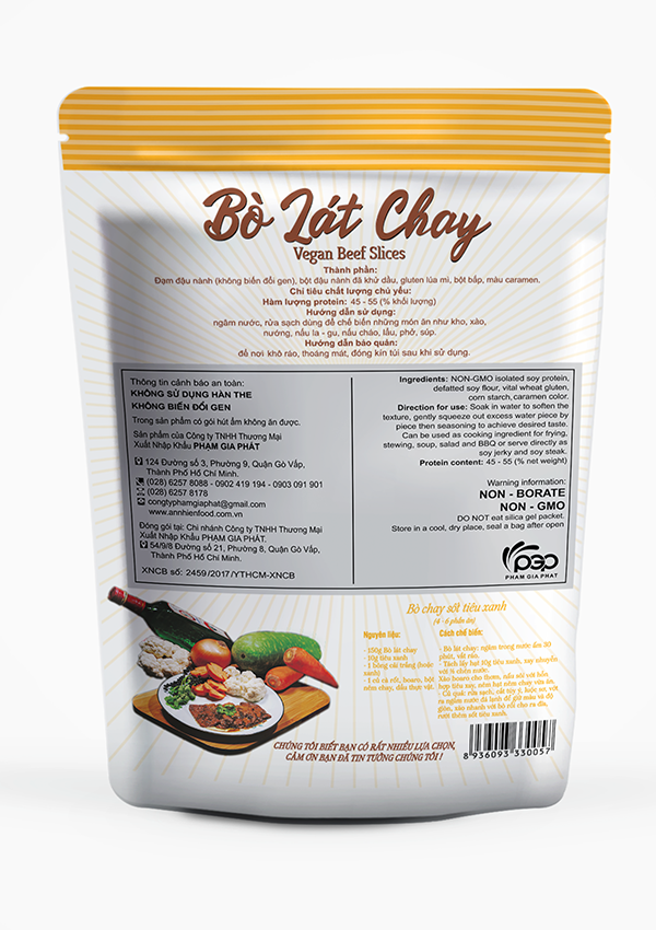 Bò Lát Chay 150g (Vegan Soy Beef Slices 150 grams)