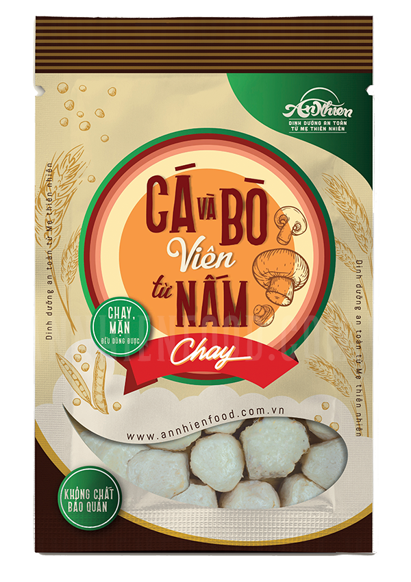  Cá và Bò Viên từ Nấm Chay (Mushroom Ball ) 