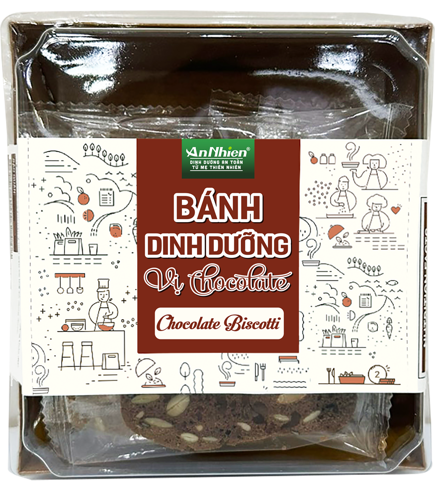 Thực phẩm dinh dưỡng vị chocolate 100 g (Chocolate biscotti 100 g)