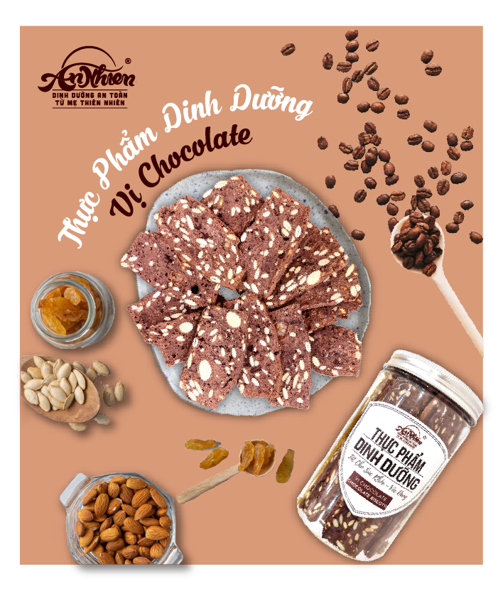 Thực phẩm dinh dưỡng vị chocolate (Chocolate biscotti)