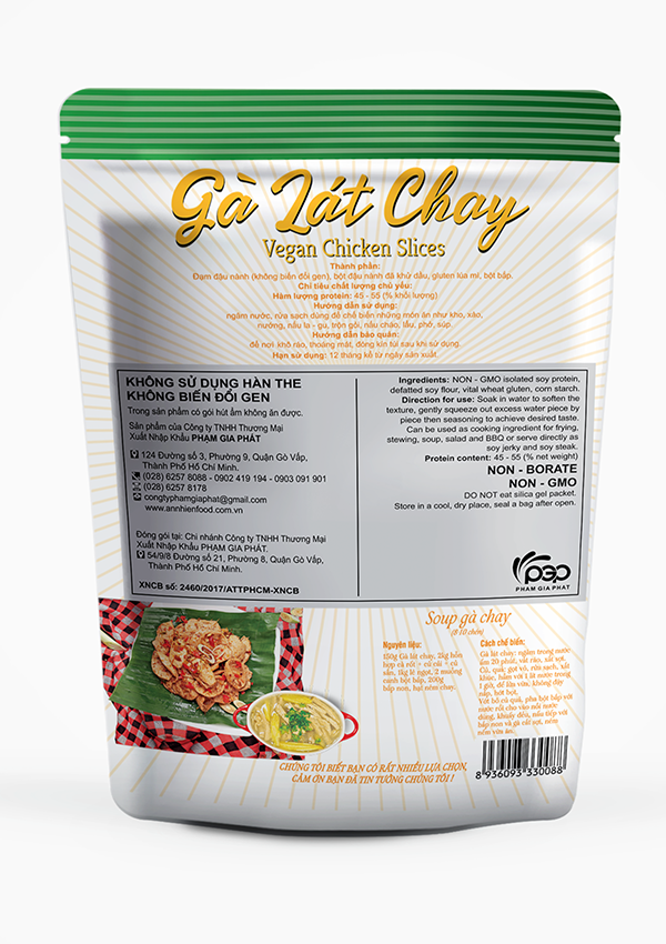 Gà Lát Chay 150g (Vegan Soy Chicken Slices 150 grams)