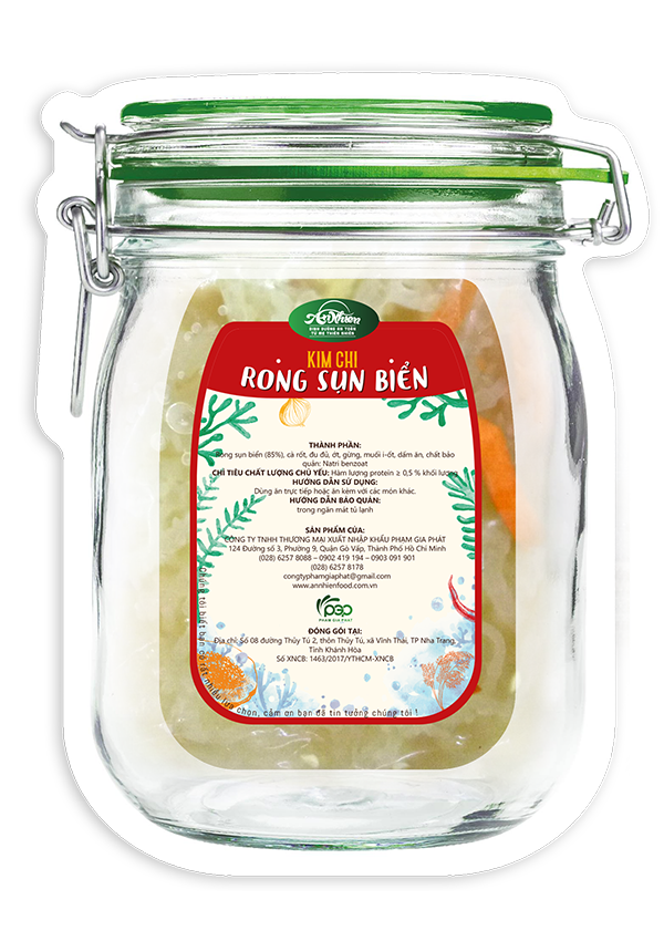  Kim Chi Rong Sụn Biển (Cottonii Seaweed Kimchi) 