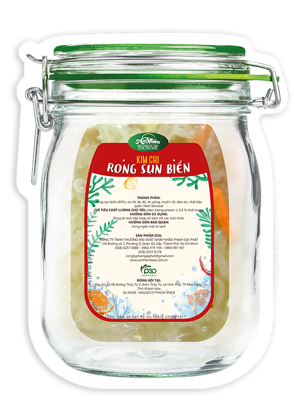 Kim Chi Rong Sụn Biển (Cottonii Seaweed Kimchi)