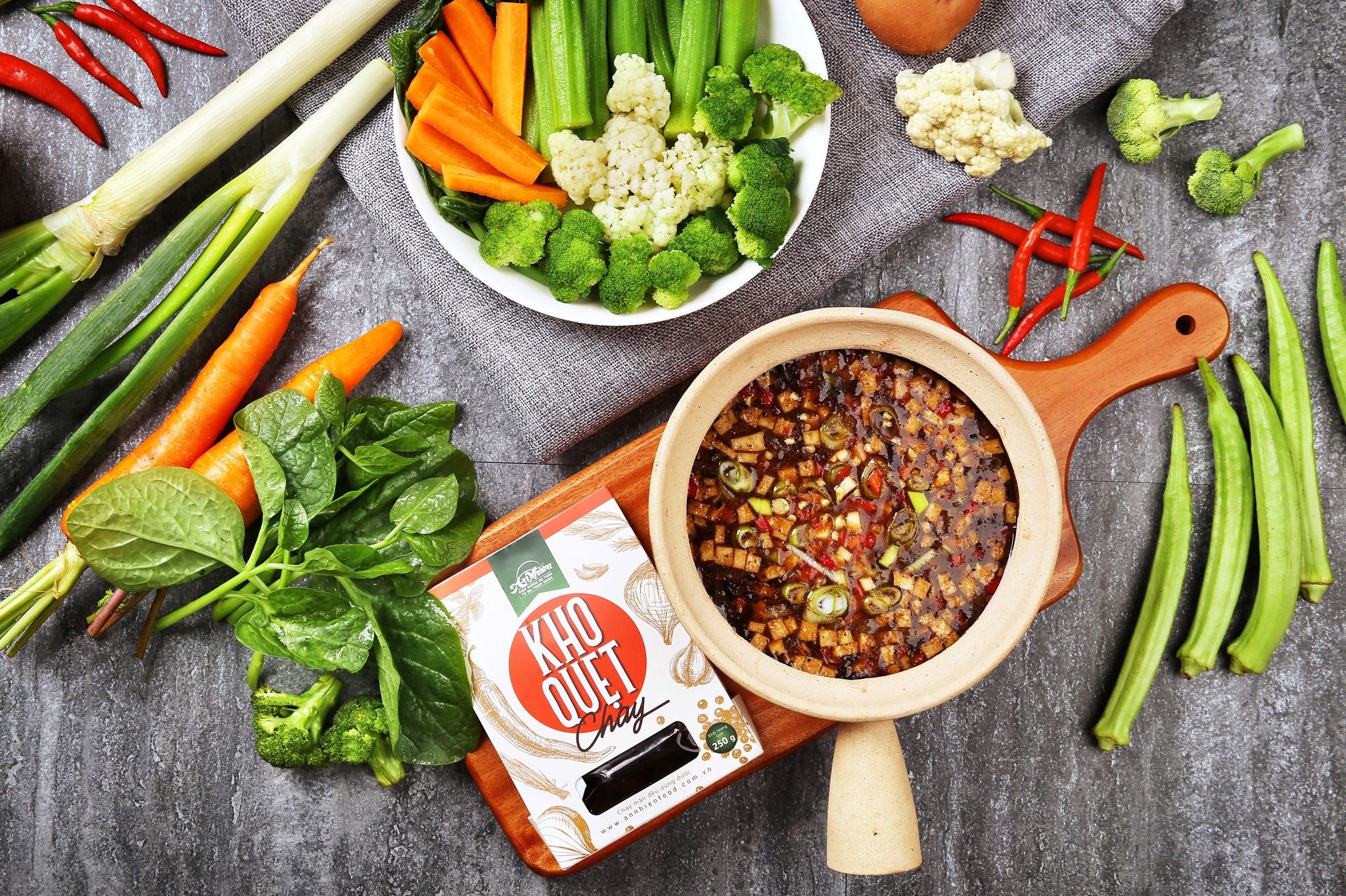 Kho Quẹt Chay (Vegan Stew And Dried Shimp Dip)
