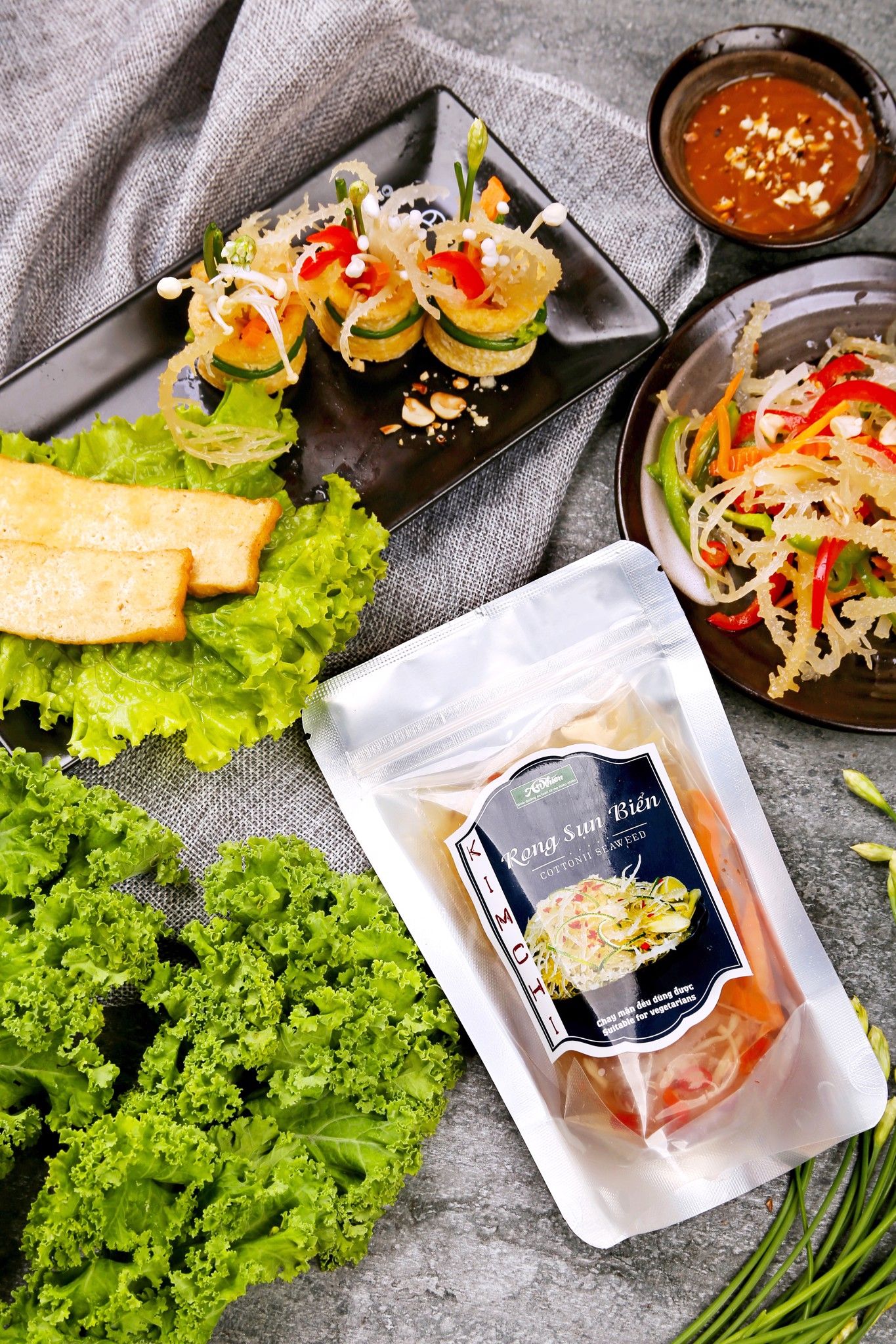 Kim Chi Rong Sụn Biển (Cottonii Seaweed Kimchi)